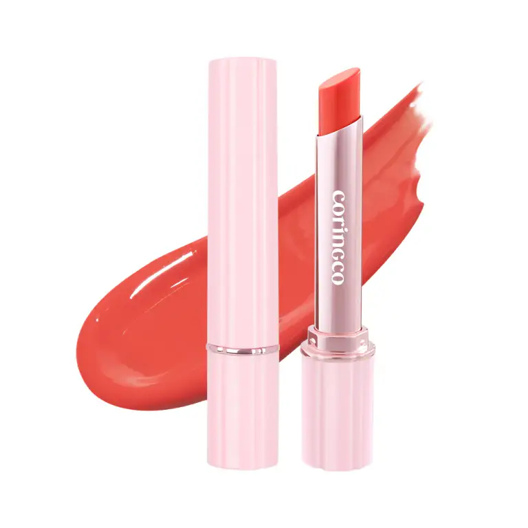 [3colors] CORINGCO Pinkchurros Plumping Glossy Lip 0.07 oz.(2g) 02 Apricot Fondue 0.07 oz. (2 g)