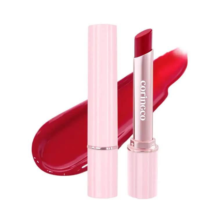 [3colors] CORINGCO Pinkchurros Plumping Glossy Lip 0.07 oz.(2g) 03 Cherry Fondue 0.07 oz. (2 g)