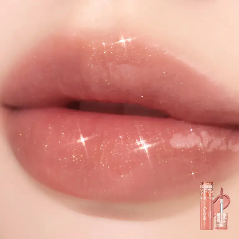 rom&nd Glasting Color Gloss Mini (15 Colors) S01 Peach Sparkle