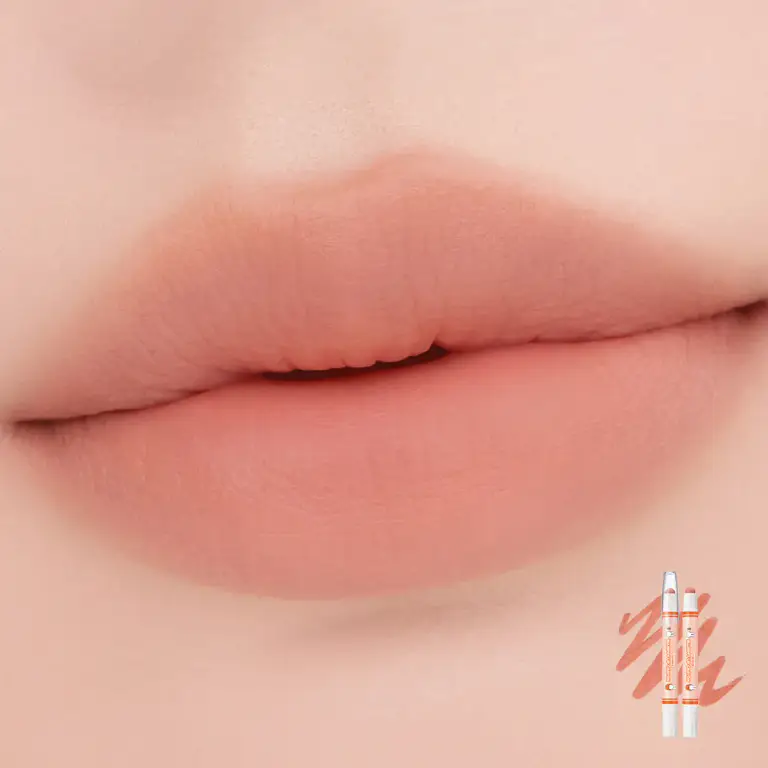 [miffy EDITION] rom&nd Lip Bluffy Crayon (4 Colors) 01 Pastel Peach