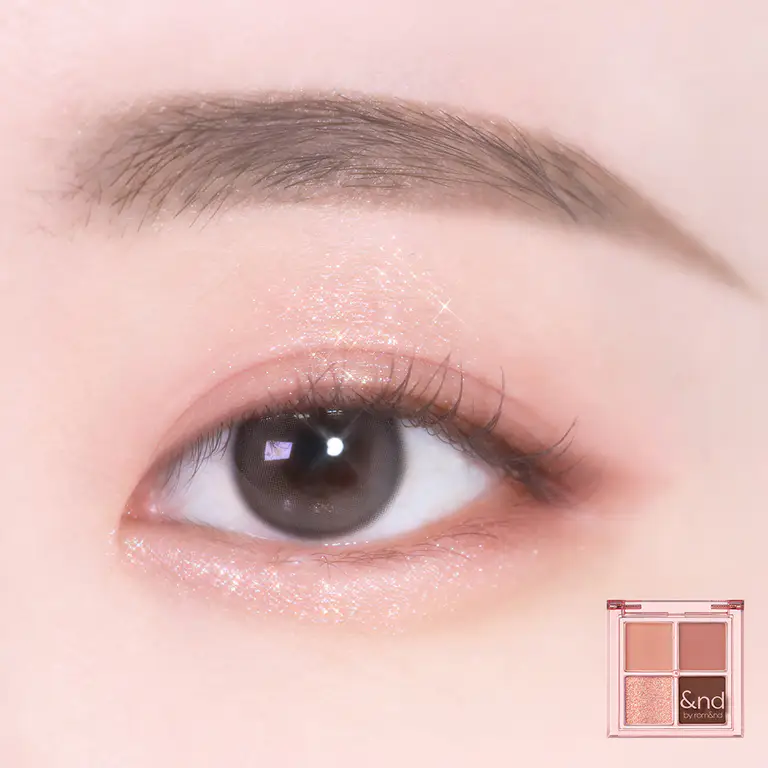 &nd by rom&nd Mellow Eye Palette (3 Options) PK01 Rose Fog