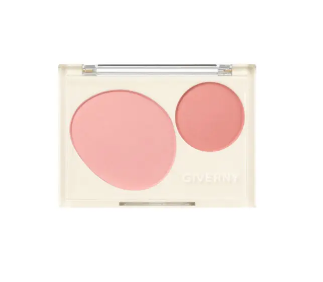 Giverny Fluffy Dual Blusher 4 Colors 01 Peach Macaron