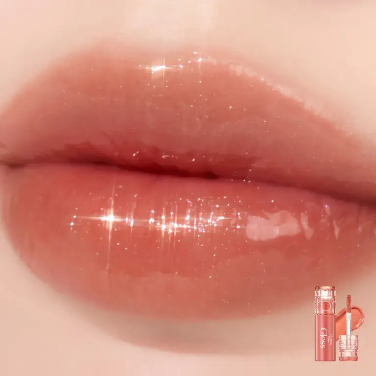 rom&nd Glasting Color Gloss Mini (15 Colors) S02 Apricot Sparkle