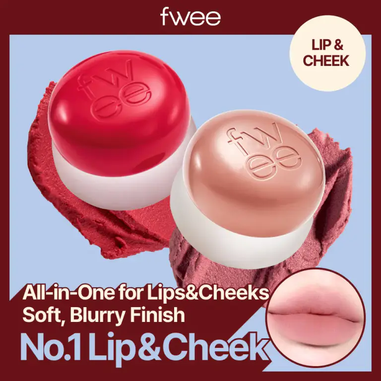 fwee [NEW Vanilla Edition] fwee Lip & Cheek Blurry Pudding Pot (Set/Single) (38 Colors)
