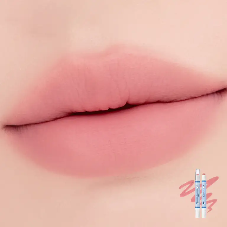 [miffy EDITION] rom&nd Lip Bluffy Crayon (4 Colors) 04 Blush Pink