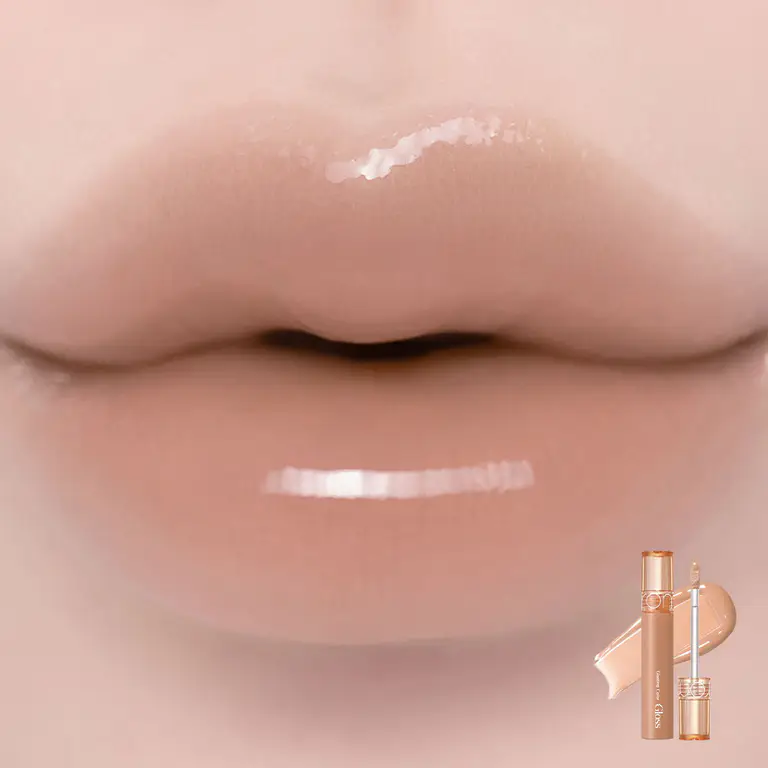 [Sanrio EDITION] rom&nd Glasting Color Gloss (Set/Single) (18 Colors) [SINGLE] 21 Toffee Cream