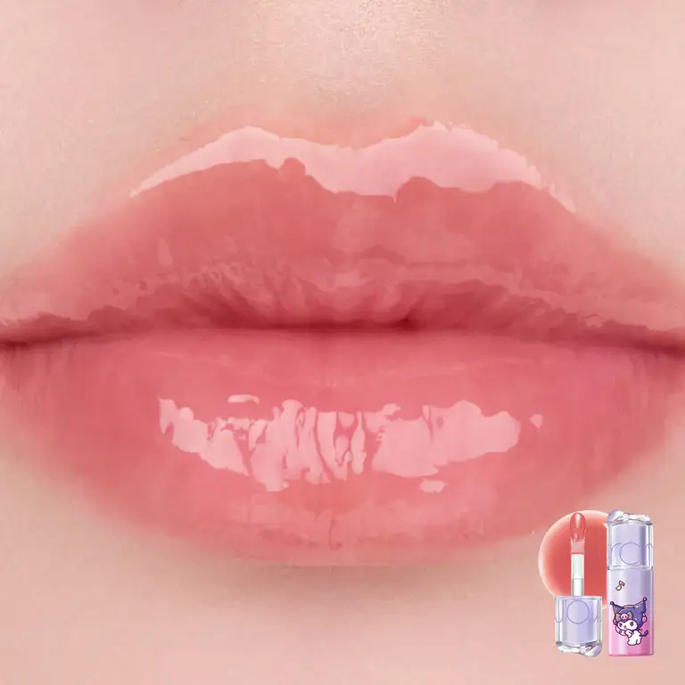 [Sanrio EDITION] rom&nd Juicy Flash Lip Oil Mini 1.3g (4 Colors) [KUROMI EDITION] 13 Mu Rose